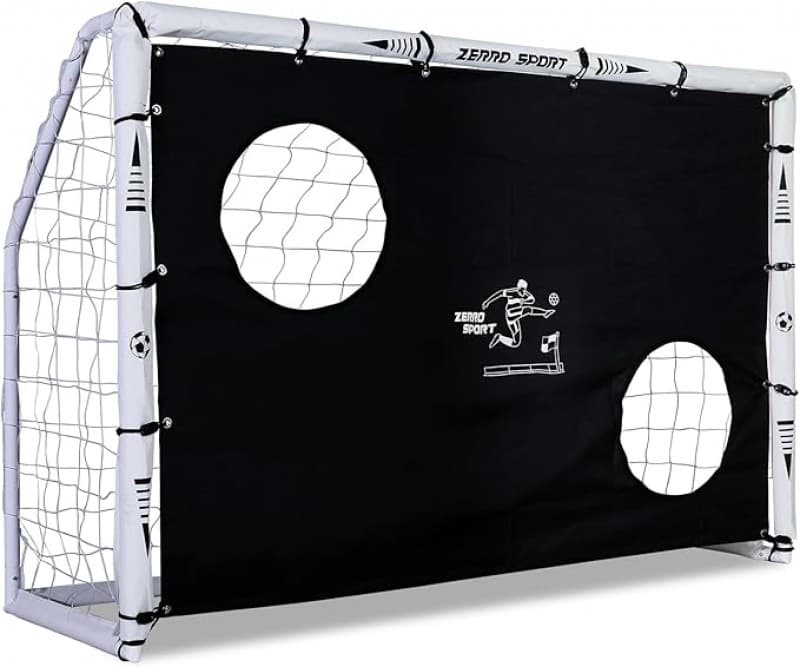 Fußballtor 180 x 60 x 120 cm Torwand für Erwachsene und Kinder Fußballtorwand mit Bällen zum Spielen – 4