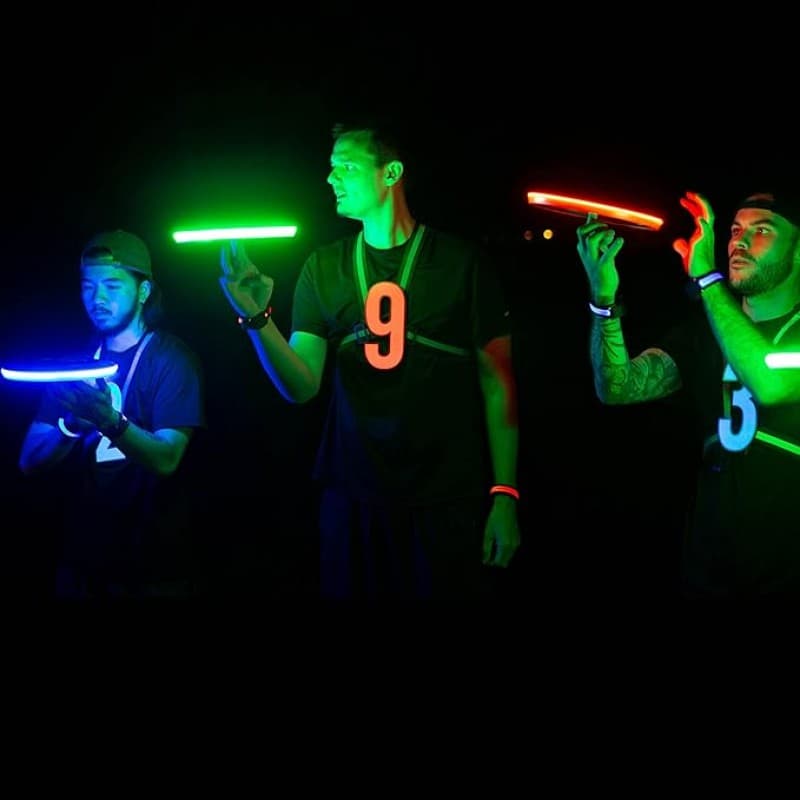 Frisbee Scheibe beleuchtet 2 Stück Flying Disc 16 Millionen RGB-Farben oder 36 LEDs Hell Smart-Modi  – 5