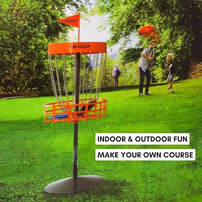 Frisbeekorb mit 5 Wurfscheiben Disc Golf Mini Basket Set 70 cm Mini Discgolf Korb 5 Mini-Discs – 3