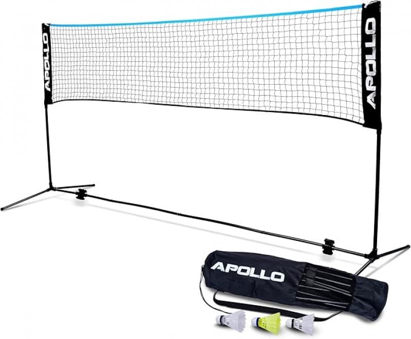 Badmintonnetz Volleyballnetz 400 cm Federballnetz 3-fach höhenverstellbar Set bestehend aus Netz 3x  – 2
