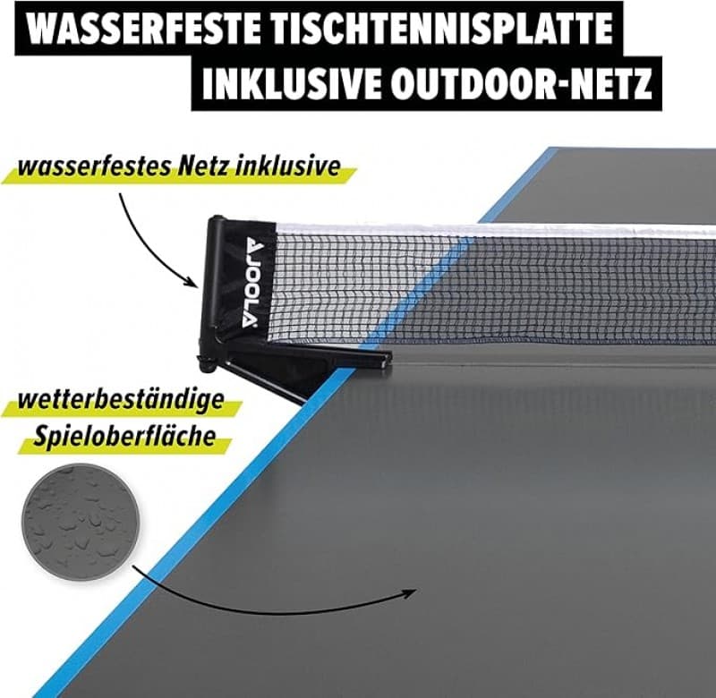 Tischtennisplatte inkl. Schläger + Bälle Tischtennisplatten klappbar Tischtennisplatte für draußen + – 3