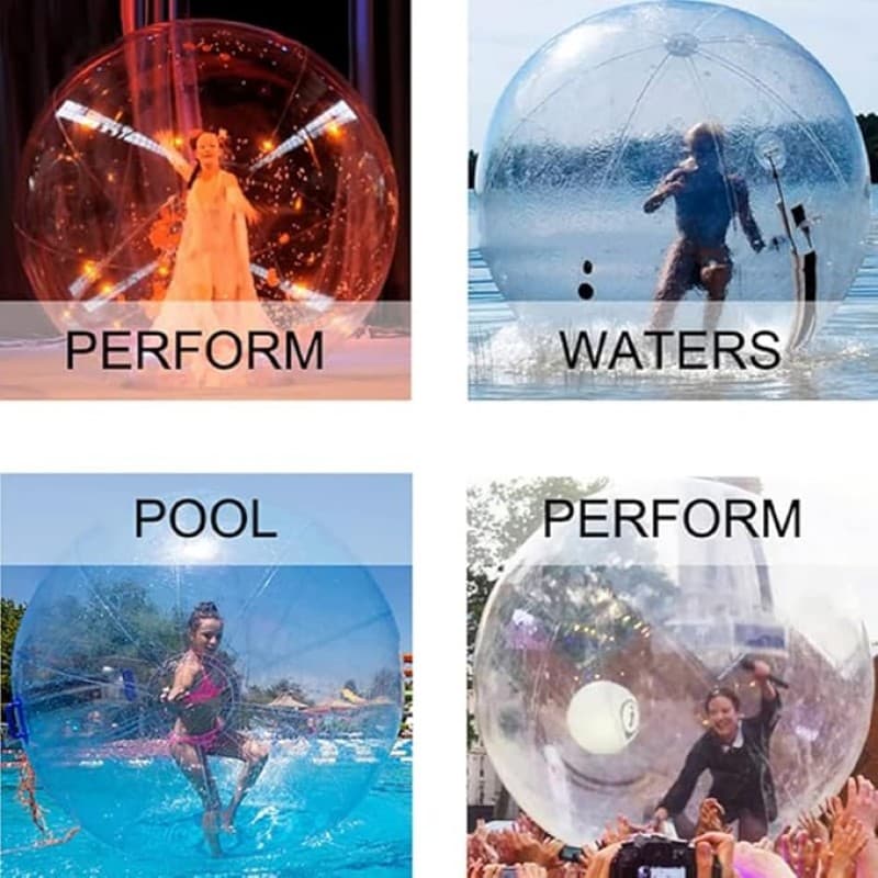 Wasserlaufball Rollerball 2 m Durchmesser aufblasbarer Wasserball transparenter Ball aus PVC für Erw – 5