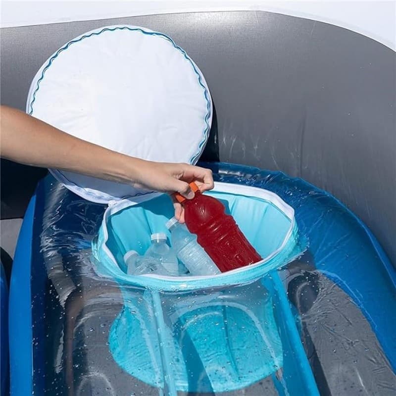 Schlauchboot aufblasbares Boot PVC Wasserpiraten Pool + See für 4-6 Personen Lake Ocean Floating Pla – 4