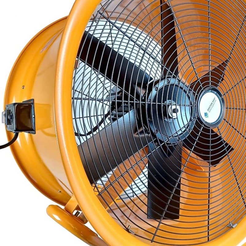 Bauventilator Innenventilator Metallventilator Windmaschine Rohrventilator Orange Durchmesser 600 mm – 4