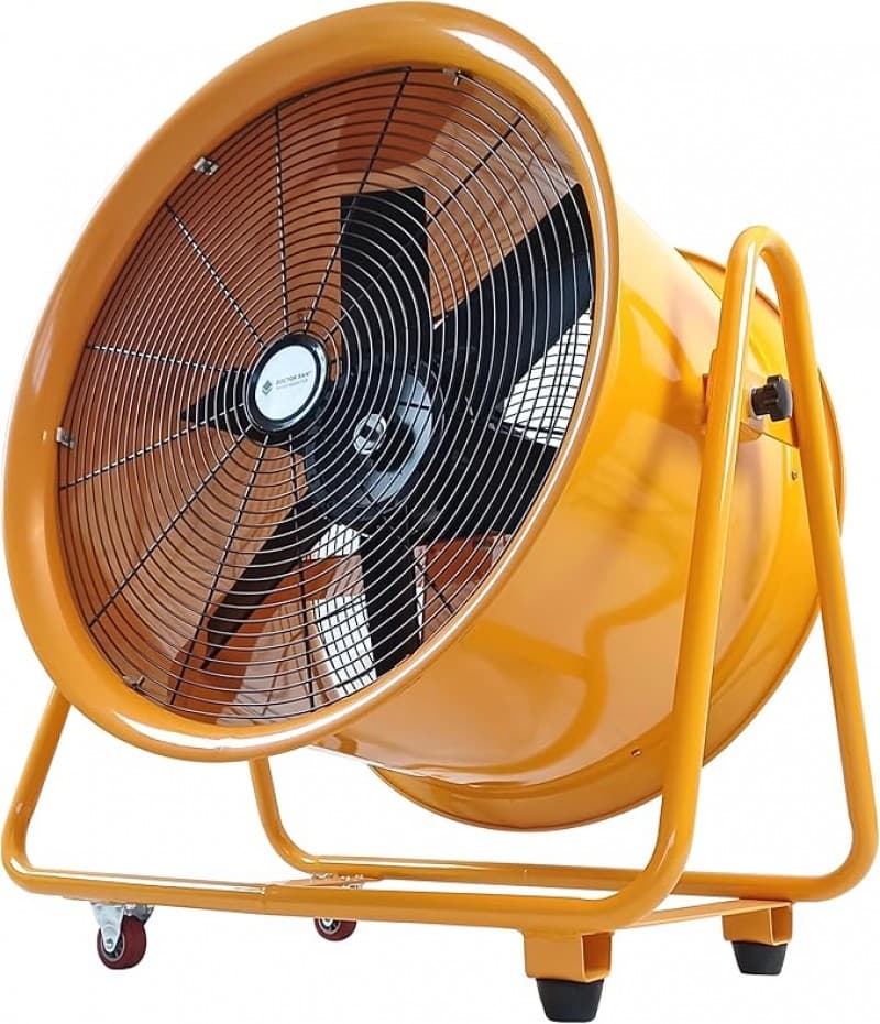 Bauventilator Innenventilator Metallventilator Windmaschine Rohrventilator Orange Durchmesser 600 mm – 5