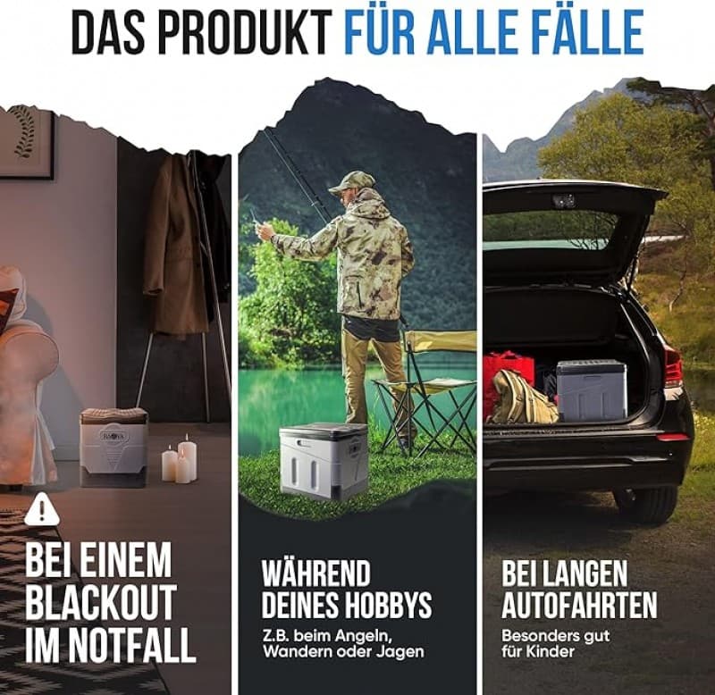 Campingtoilette mobil ohne Chemie [faltbar] einzigartige Stabilität | Trockentoilette Campingplatz V – 5