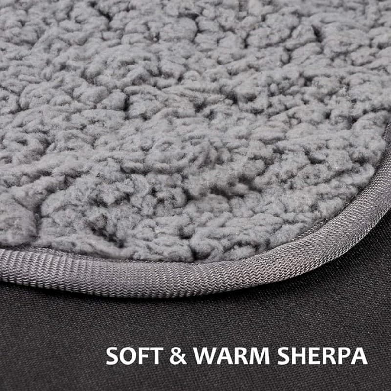 Wasserdichte Outdoor-Decke 203 x 150 cm mit Sherpa-Futter winddicht dreilagig warm bequem faltbar fü – 3