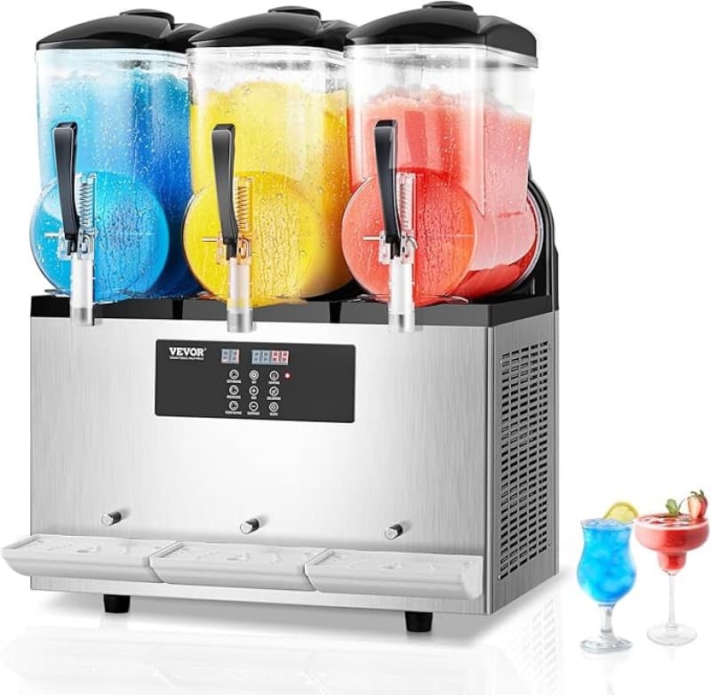 Slush-Eismaschine gewerblich 36 l Edelstahl + PC + PP Frozen Drink Maker Slush-Maschine Partys Cafés – 2