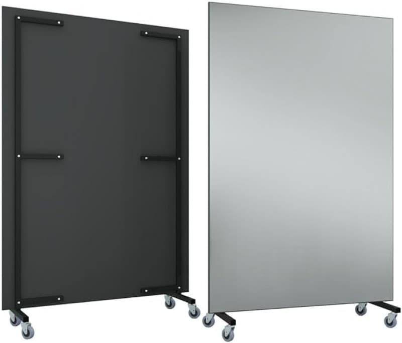 Spiegelwand Ganzkörperspiegel Konzertspiegel Eventspiegel 190x100cm Standspiegel Eingang Wandspiegel