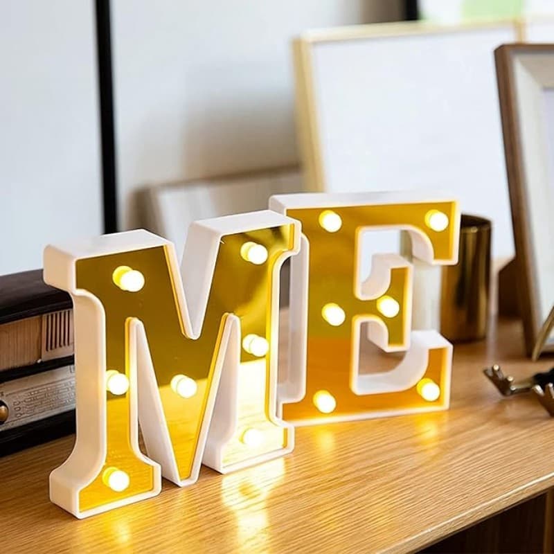 MARRY ME Deko LED Buchstaben Marry Me Heiratsantrag Batteriebetrieb dekorative LED Leuchtbuchstaben – 4