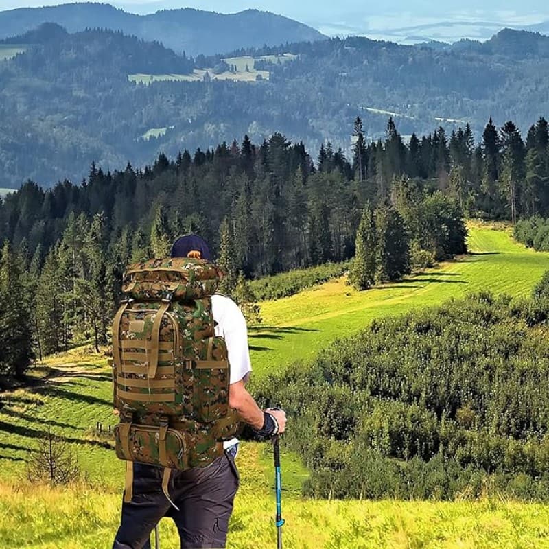 Kampfrucksack 80L Tarnrucksack Angelrucksack Bergsteigerrucksack Militärrucksack Camouflage Rucksack – 5