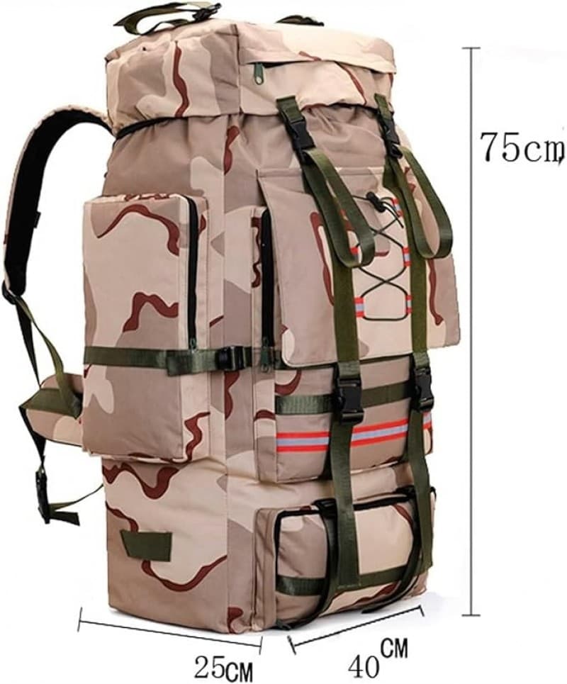 Wanderrucksack 130 L Reiserucksack gr Kapazität Camping Wandern Überlebensrucksack Trekkingrucksack – 2