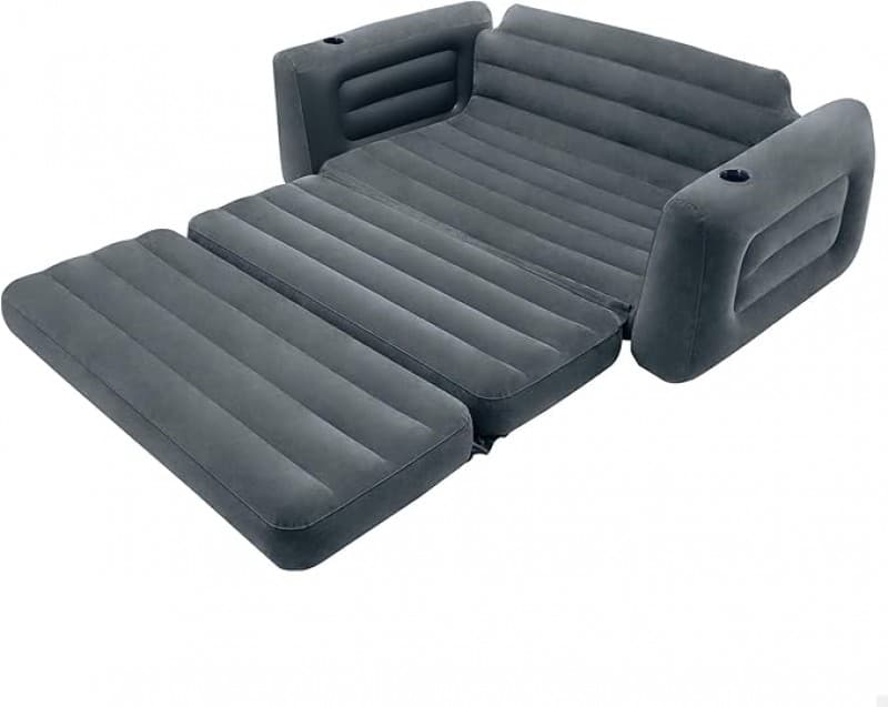 Schlafsofa aufblasbar Gästebett Strandbett Campingbett Campingcouch 2-Sitzer Vinyl 203 x 224 x 66 cm – 5