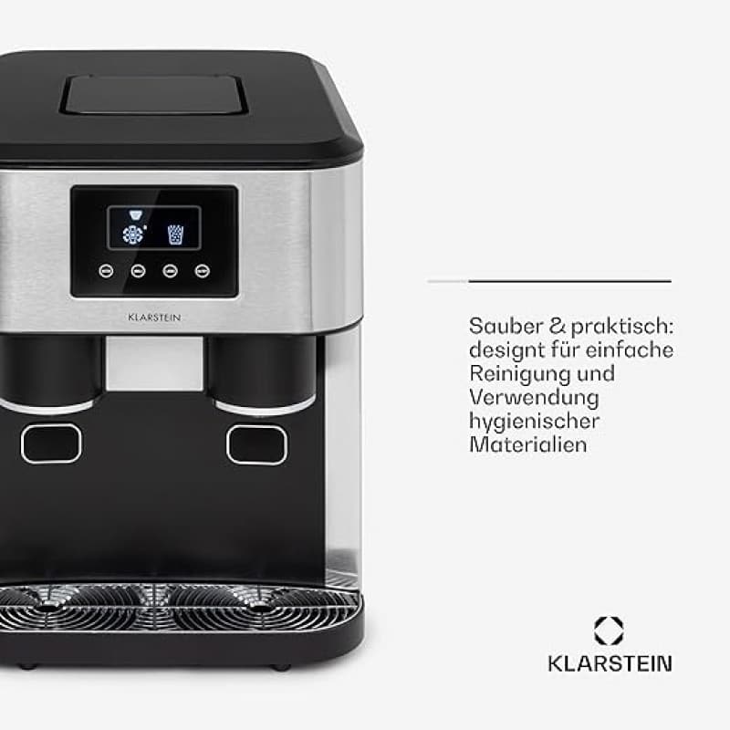Eiswürfel-Maschine Mini-Eiswürfelmaschine 1,8 L Eiswürfelbereiter Crushed Ice und Bullet Ice – 5