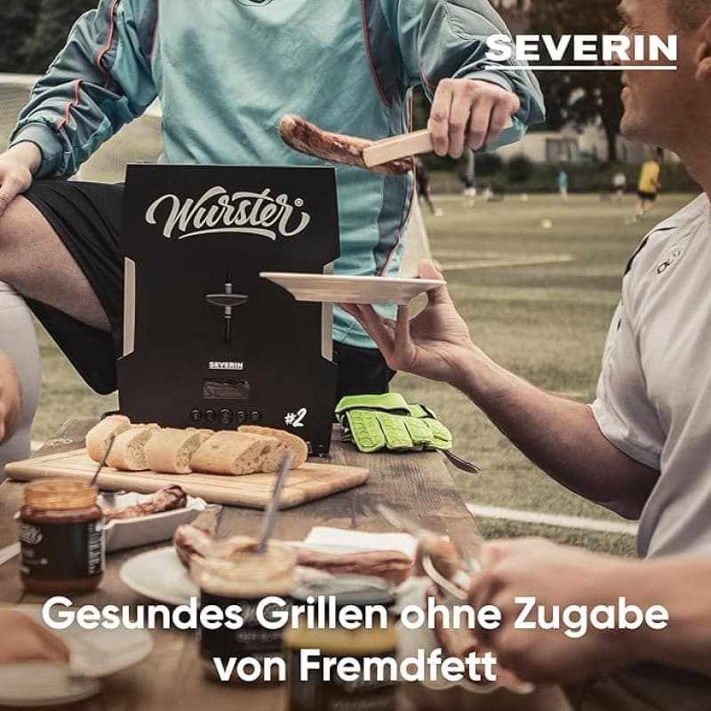 Wurstbräter Wurstgrill Wurstmaschine Wurstmaker schwarz abnehmbare Wurstablage [Energieklasse B] – 2