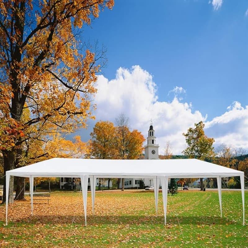 Hochzeitszelt Gartenpavillon faltbares Partyzelt Pavillon 3 x 9 m 27 qm wasserdicht mit 8 Wänden UV- – 3