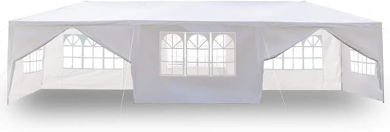 Hochzeitszelt Gartenpavillon faltbares Partyzelt Pavillon 3 x 9 m 27 qm wasserdicht mit 8 Wänden UV- – 2