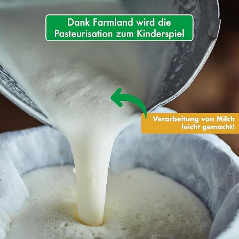 Pasteurisierer 15 L dreiwandiger Käse- und Joghurtkessel Zeit- und Temperatureinstellung Allrounder – 2