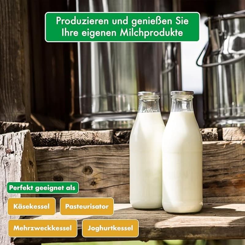 Pasteurisierer 50 L Pf dreiwandiger Käse- und Joghurtkessel mit Zeit- und Temperatureinstellung – 3