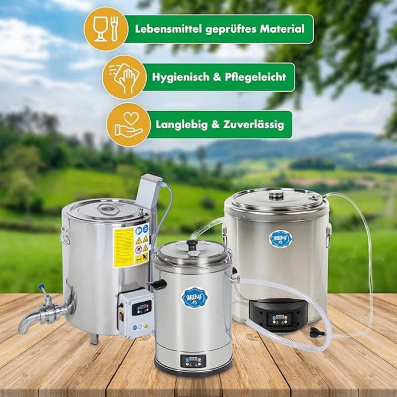 Pasteurisierer 50 L Pf dreiwandiger Käse- und Joghurtkessel mit Zeit- und Temperatureinstellung – 5