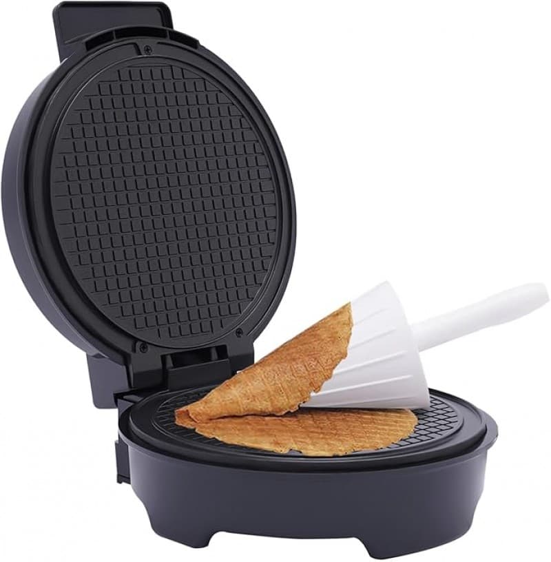 Hörnchenautomat Waffelkegel-Maker für hauchdünne Waffeln 1200 W elektrisch Ø20cm elektrisch Waffel – 2