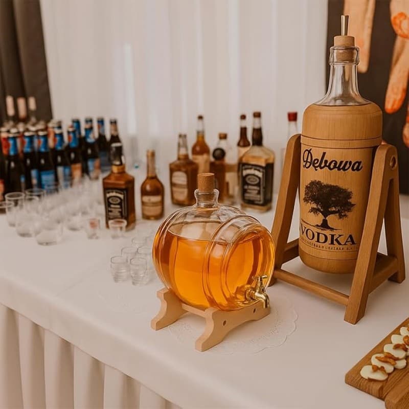 Schnapsspender Getränkespender Schnaps Spender Wasserspender Fass mit Zapfhahn 4 L Getränkespender – 4