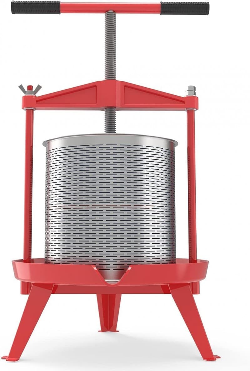 Obstpresse Apfelpresse Weinpresse Saftpresse Traubenpresse Beerenpresse 14 L aus Edelstahl – 2