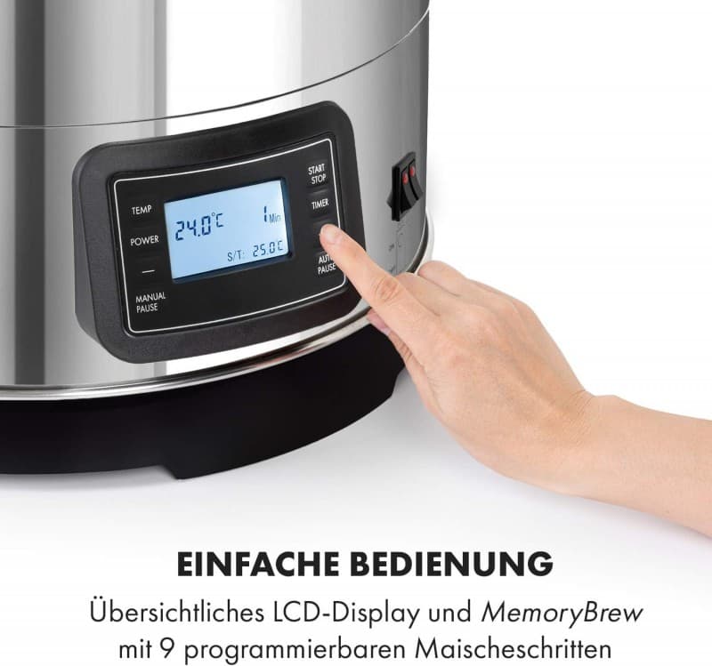 Bierbrauanlage Bierbrauset Maischekessel Bier selber brauen Brauanlage Touch-Panel Umwälzpumpe Edels – 4