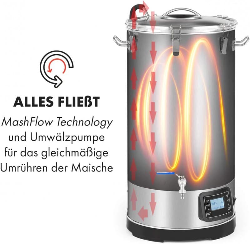 Bierbrauanlage Bierbrauset Maischekessel Bier selber brauen Brauanlage Touch-Panel Umwälzpumpe Edels – 5