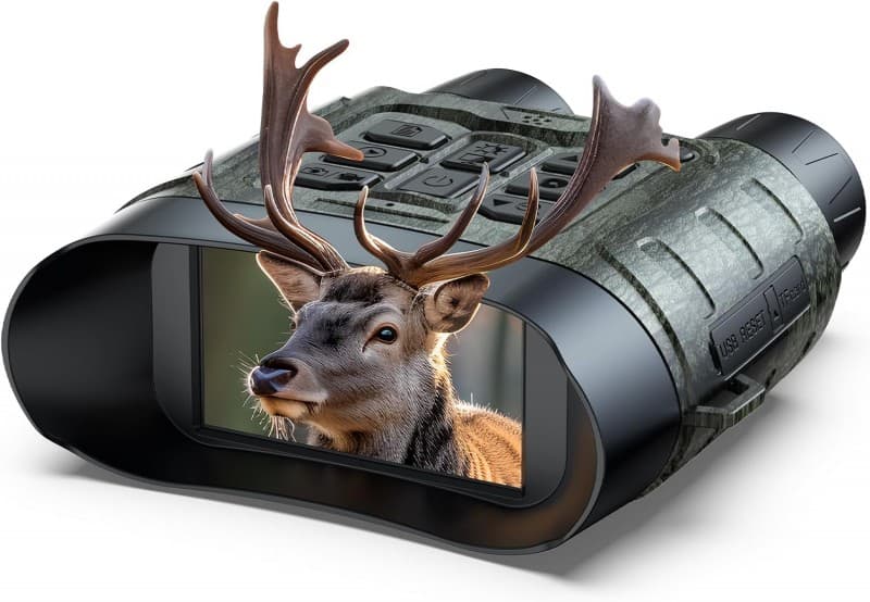 Nachtsichtkamera Nachtsichtgerät 112 MP 4K Jagd 400 m 12X Digitalzoom & 5000 mAh wiederaufladbare