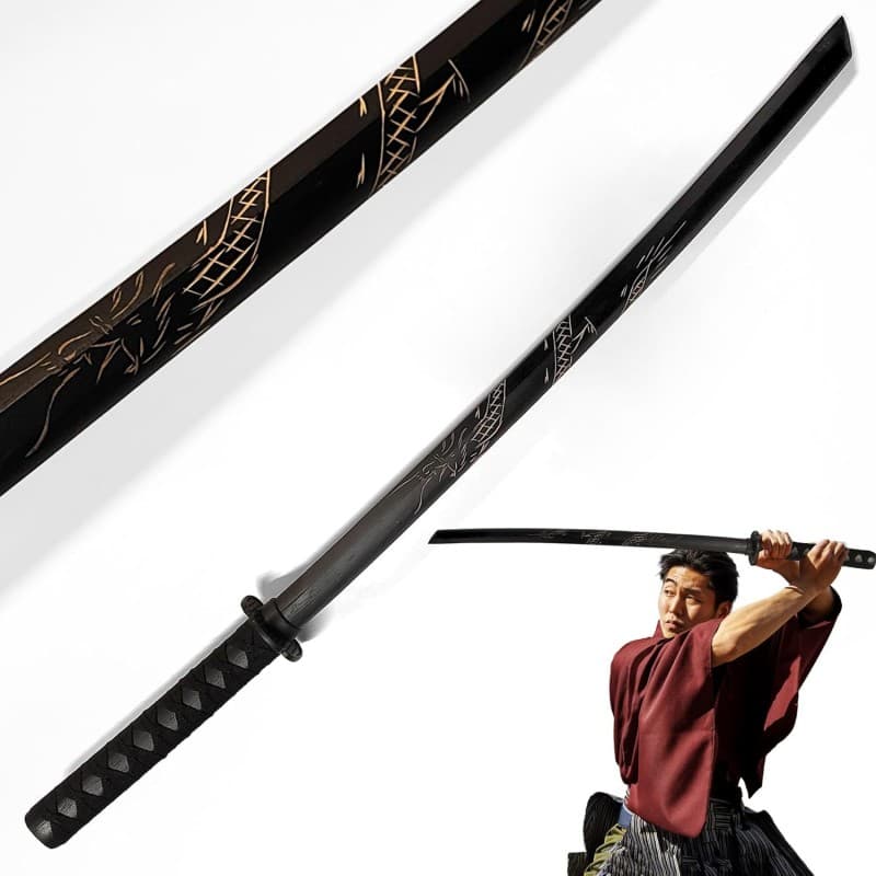 Holzschwert 98 cm Bokken Shinai Katana Wakizashi Tanto Kendo Schwert Kendo-Schwertkampf-Training