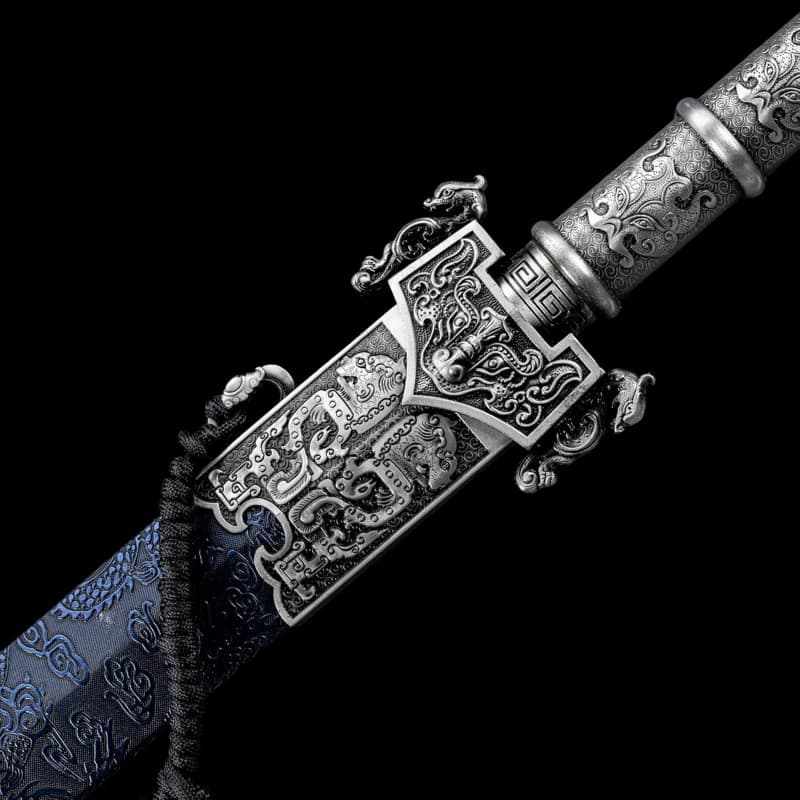 Tang-Schwert Ninja Schwert Katana Schwert Trainingsschwert 105 cm mit Scheide handgeschmiedet echt – 2