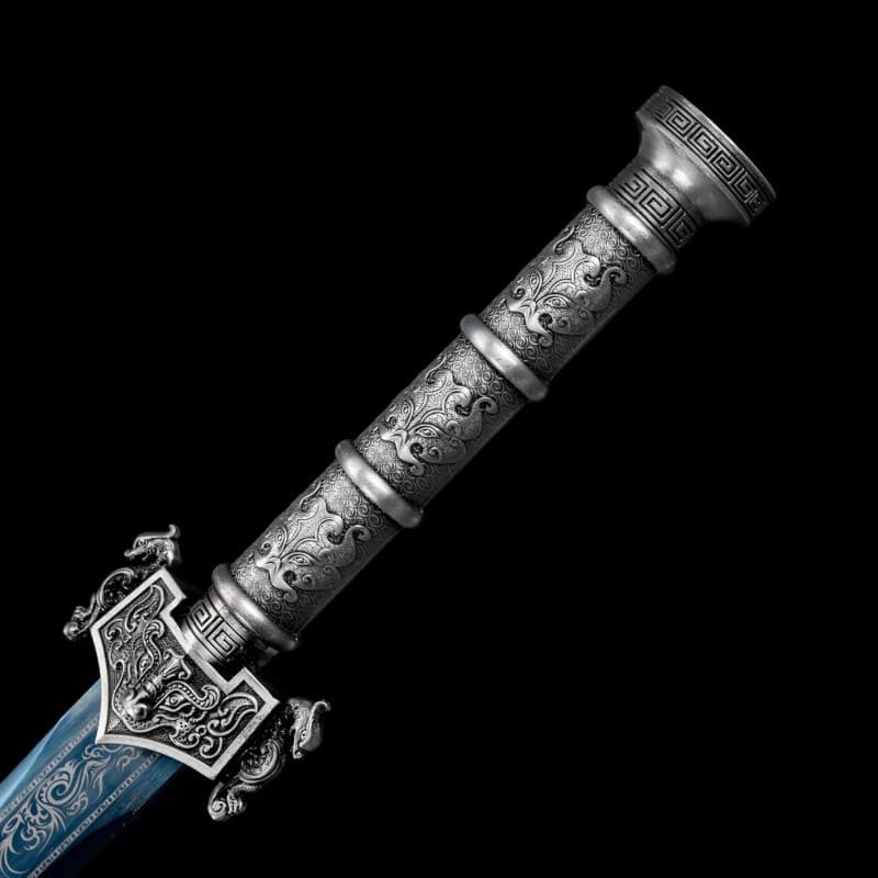 Tang-Schwert Ninja Schwert Katana Schwert Trainingsschwert 105 cm mit Scheide handgeschmiedet echt – 5