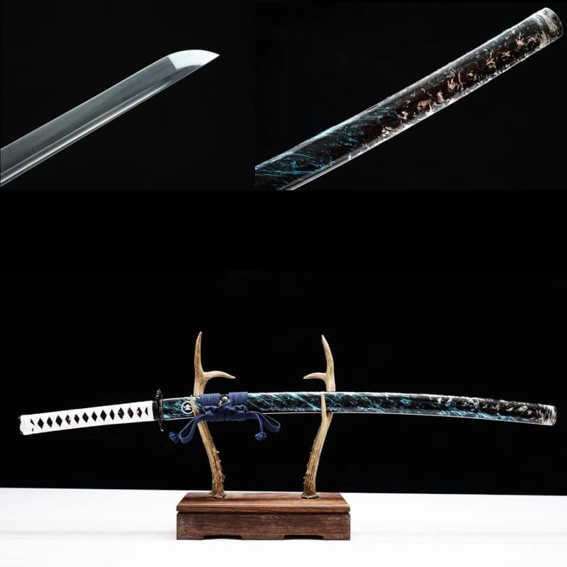 Samurai-Schwerter 2 Stück Dragon-Schwert Ninja-Schwert Kataner-Schwert 104 cm echtes Samuraischwert  – 4