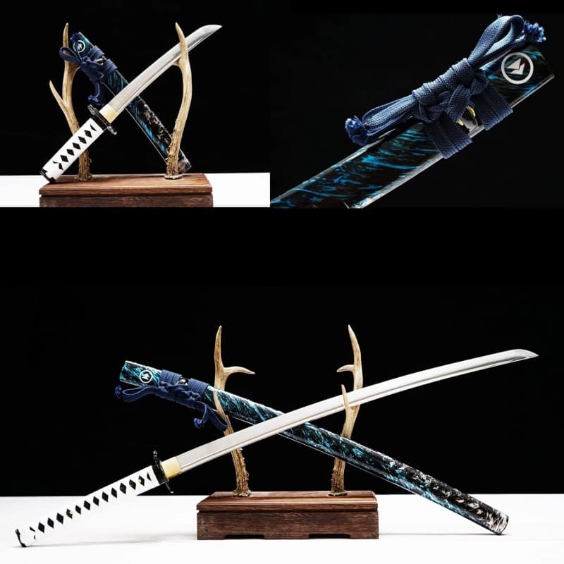 Samurai-Schwerter 2 Stück Dragon-Schwert Ninja-Schwert Kataner-Schwert 104 cm echtes Samuraischwert  – 5