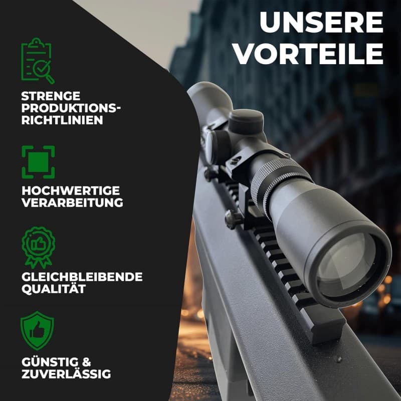 Scharfschützengewehr Gewehr Sturmgewehr Pistole M82 140 cm Softair Waffe 0,5 Joule 6 mm Zweibein – 3