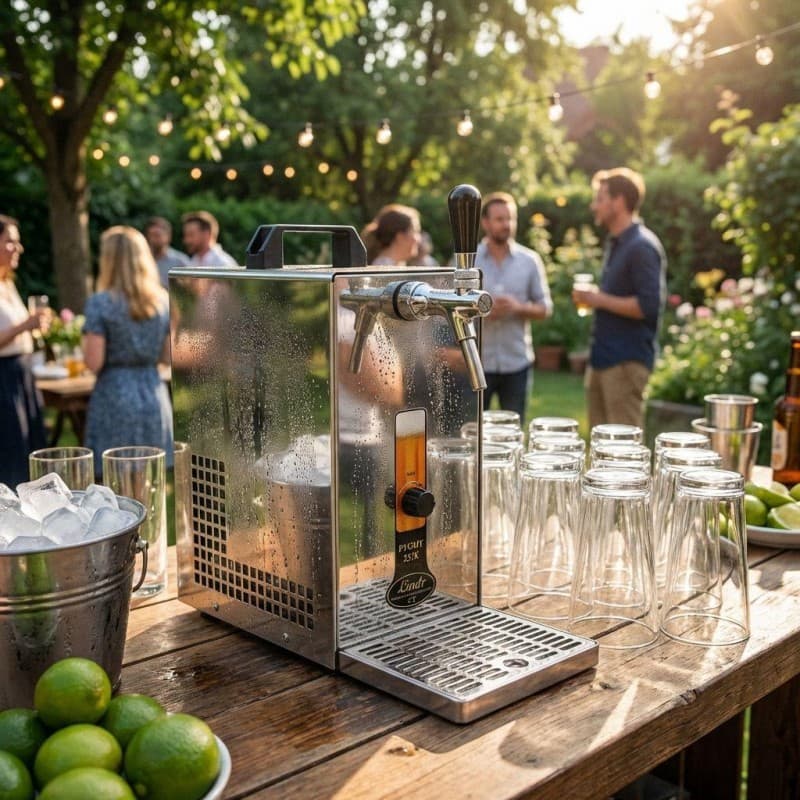 Profi Zapfanlage mieten – Edelstahl-Durchlaufkühler (30 l/h) für Bier &amp; Events – 2
