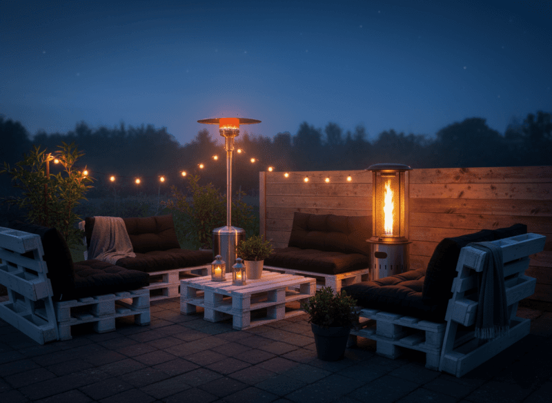 Premium Heizpilz mieten – ECO-Plus Terrassenstrahler (8 kW) für Event &amp; Party – 5
