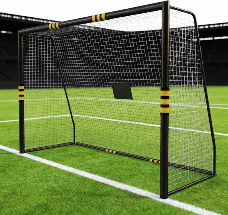 Fussballtore Outdoor Soccertor wetterfeste & stoßdämpfendes Design Torwand für Kinder & Erwachsene