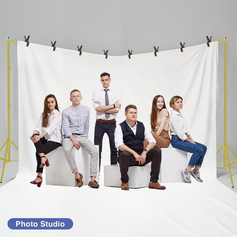 Hintergrund Ständer 6 x 2,1 m groß verstellbar Foto Hintergrundsystem mit 308° Schwenkanschluss Foto – 5