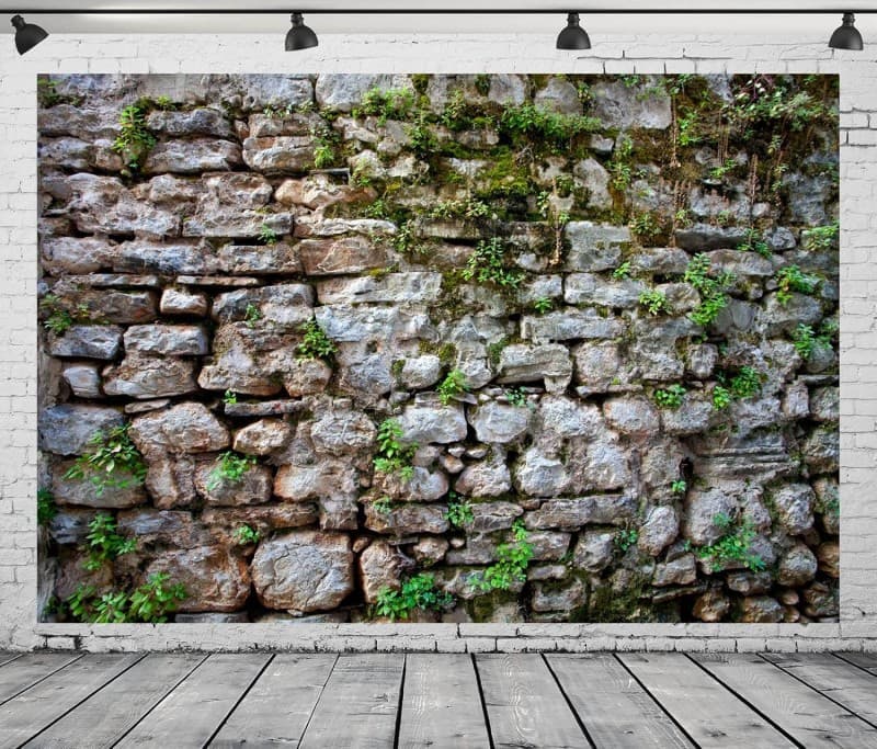 Ziegelsteinmauer Hintergrund D 2,7 x 1,8 m Stoff-Hintergrund aus Vintage-Ziegelsteinmauer für Foto – 3
