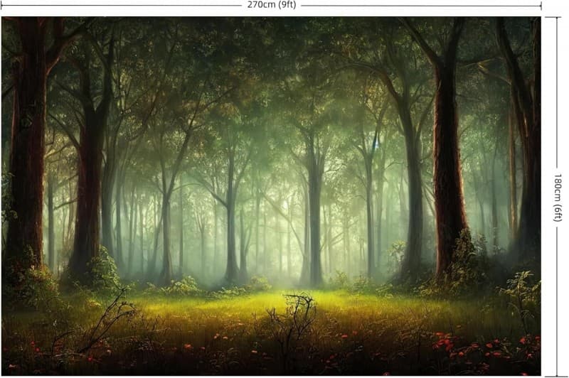 Fotohintergrund Wald 2,7 x 1,8 m Frühling Hintergrund Fotografie – 4