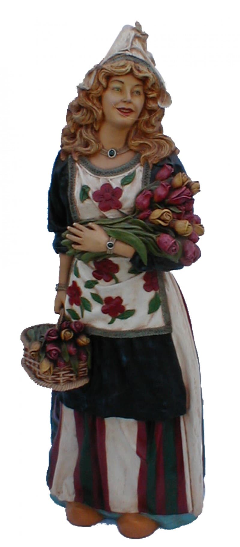 Frau mit Blumen Figur 