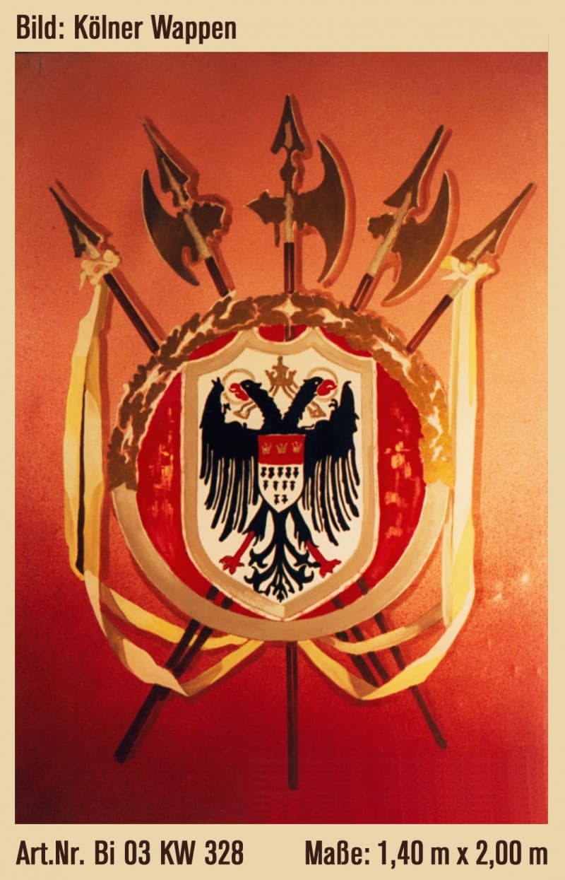 Kölner Wappen Kulisse