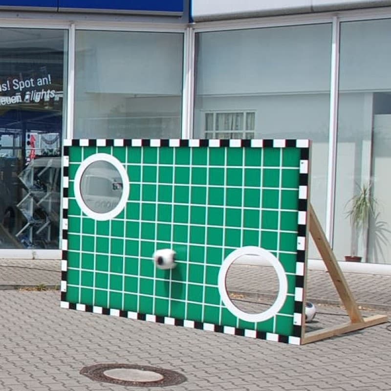 klassische Fußballtorwand