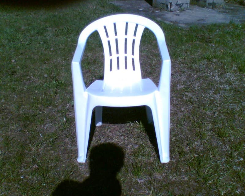 Stapelstuhl, Stapelstühle, Gartenstuhl, Gartenstühle, PVC Stühle weiss – 3