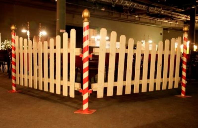 Zaunelemente nostalgisch (je 2m Element) / Jahrmarkt / Zaun / Abtrennung / Weihnachtsmarkt