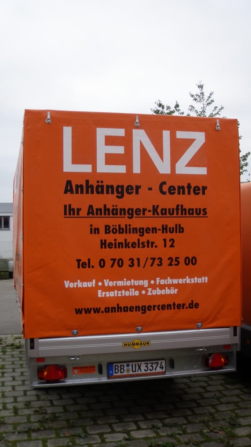 Anhänger, Ladefläche 4,05 x 2,03 x 2,00 m, mit Plane und Spriegel – 2