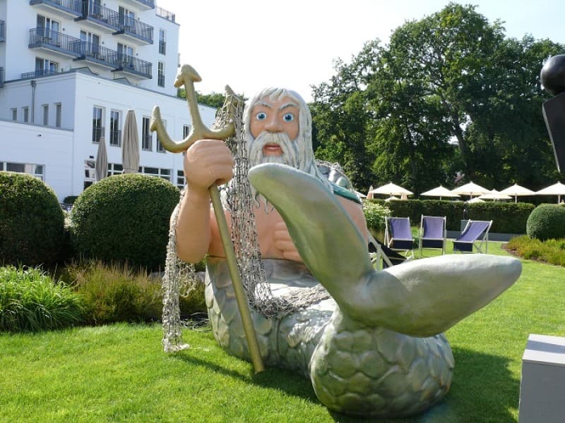 Neptun , Hafenfest , Maritimes Fest , Maritime Dekoration