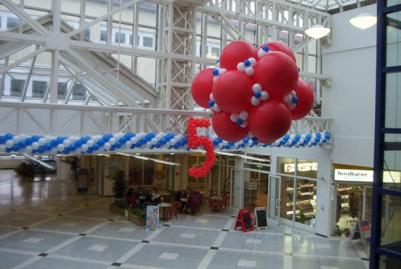 Ballondekoration , Ballonskulpturen , Ballon Jubiläums Zahlen , Ballongirlande – 3